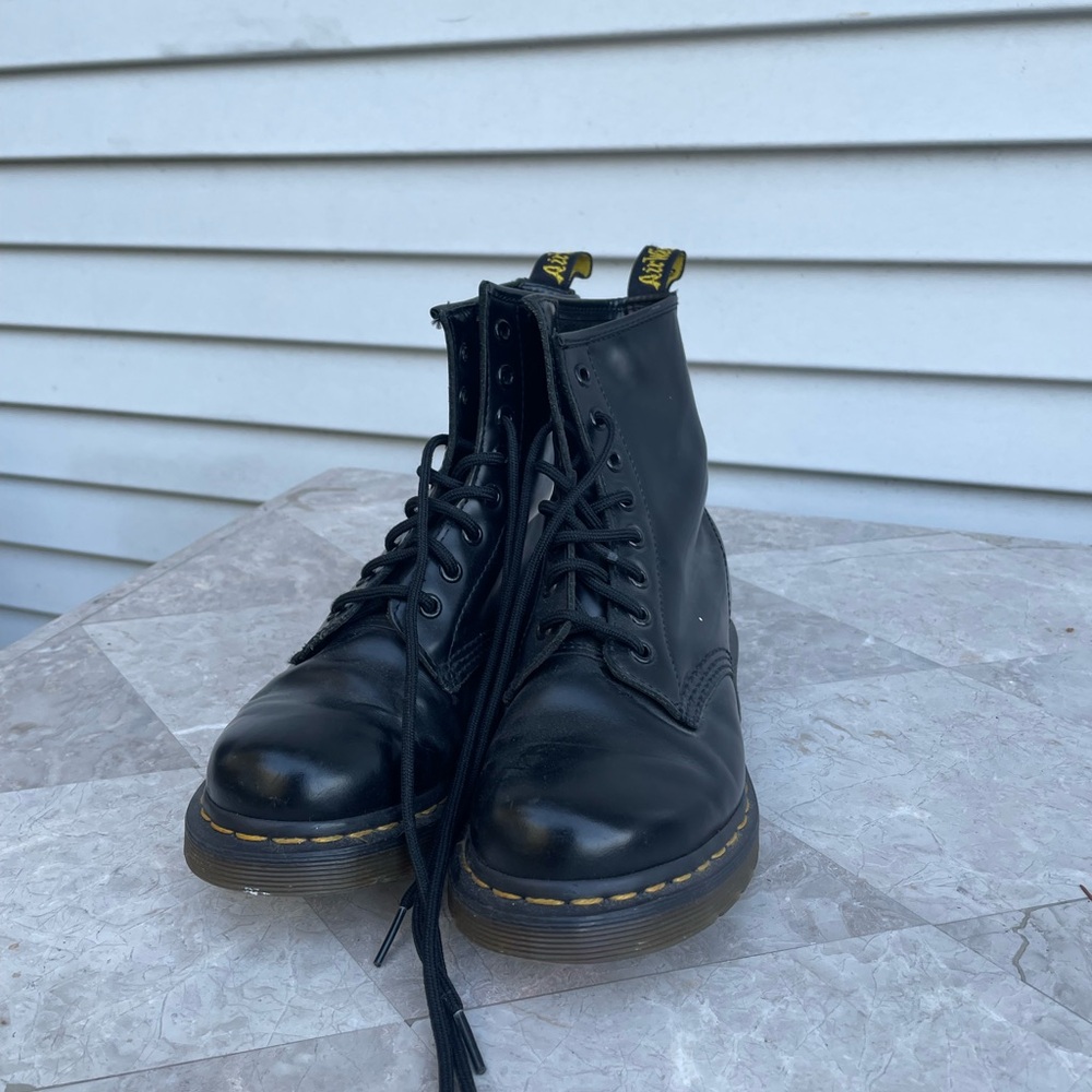 Black Dr. Martens Combat Boots